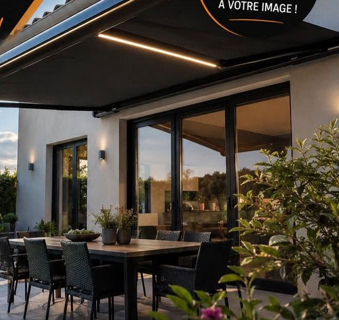 Store banne sur une terrasse